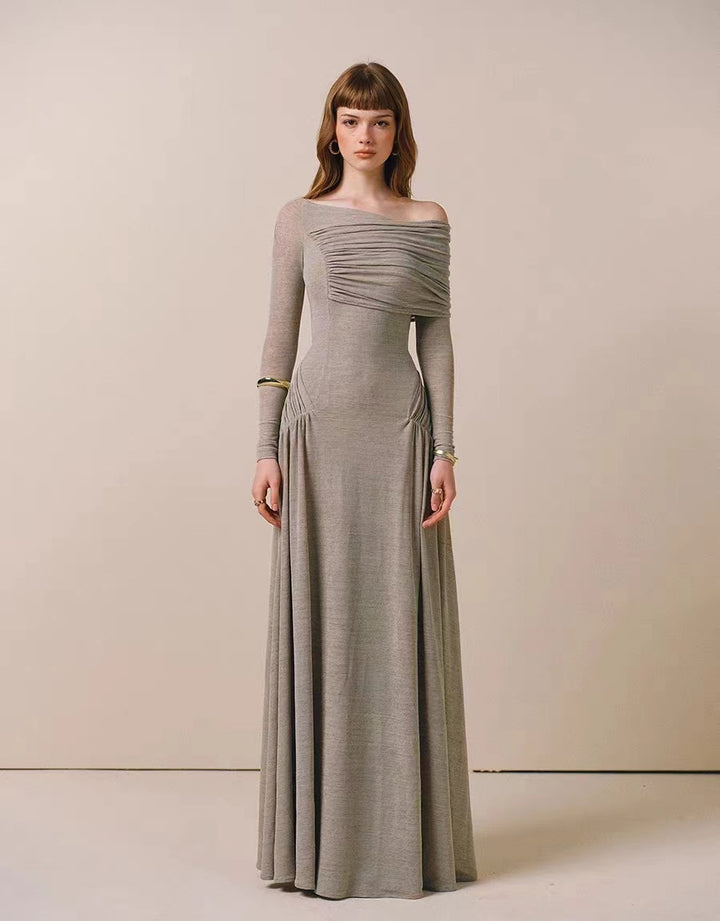 The Serenity Off-Shoulder Gown