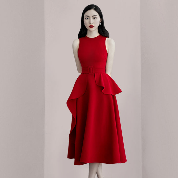 The Scarlet Ruffle A-Line