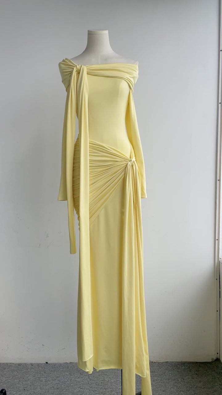 The Saffron Pleated Maxi