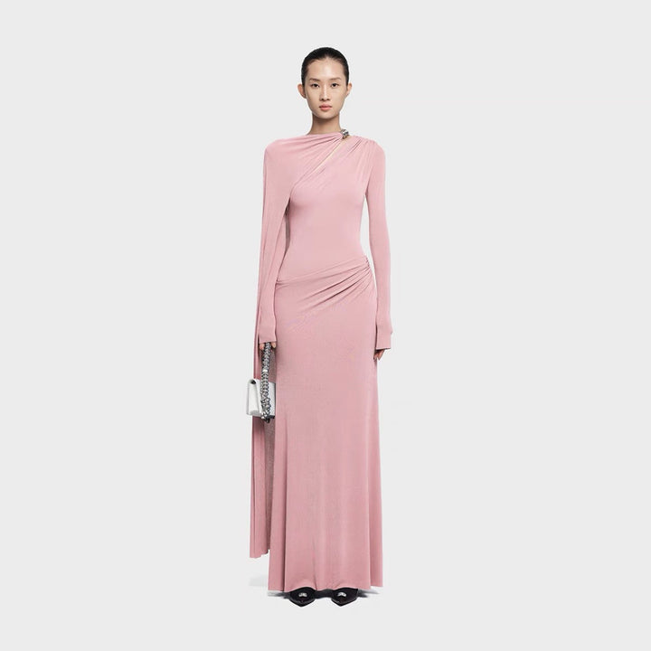 The Rosé Draped Maxi