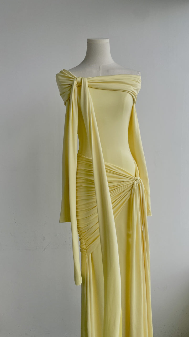 The Saffron Pleated Maxi