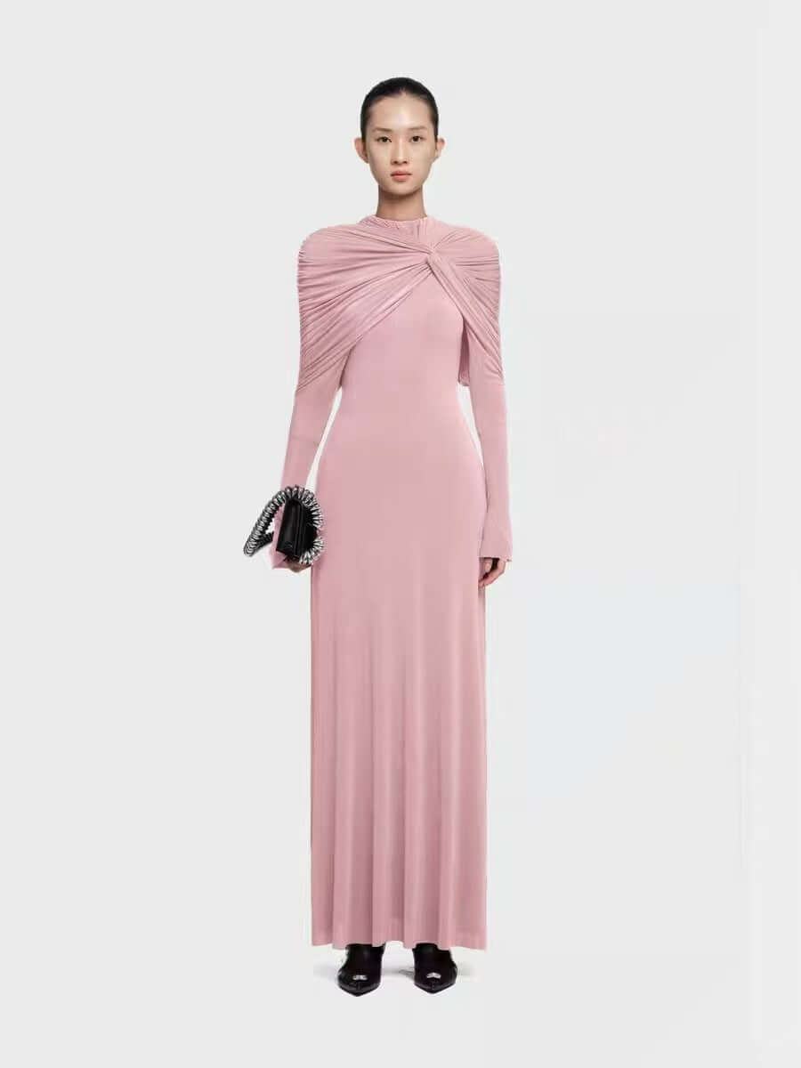 The Crimson Ruffle Gown