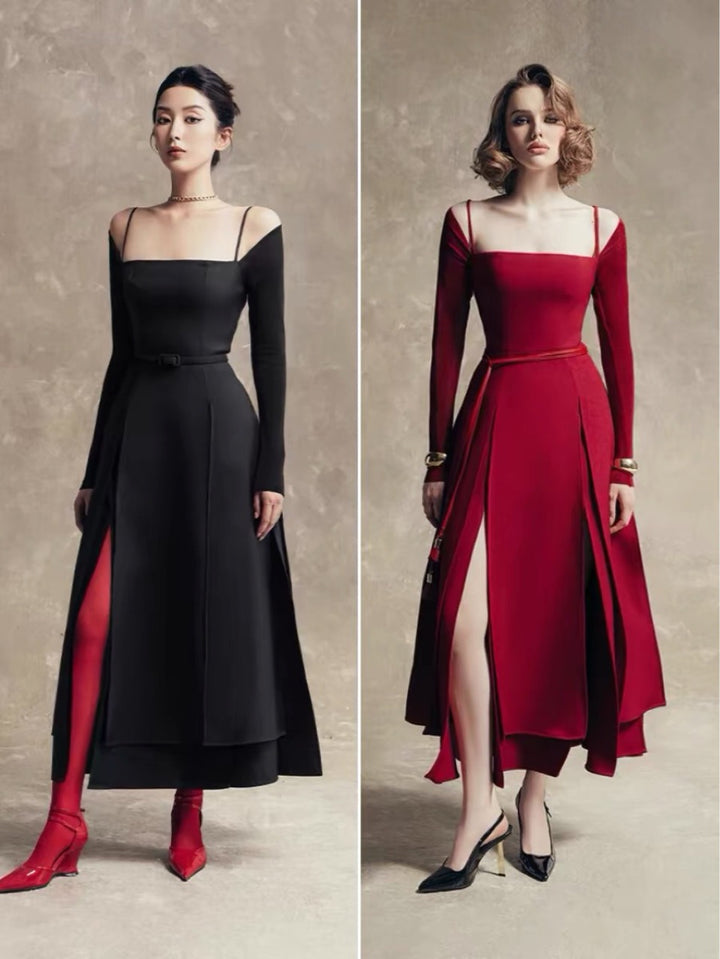 The Ruby Slit Gown