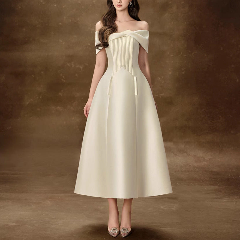 The Elara Satin Midi
