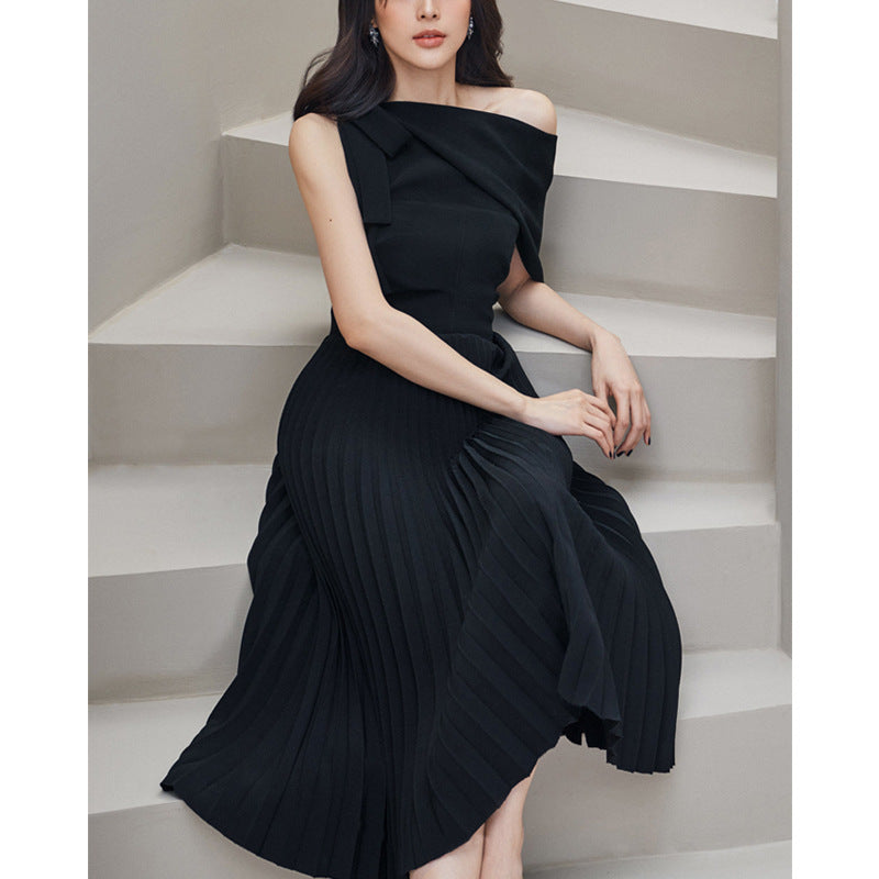 The Parisian One-Shoulder Midi