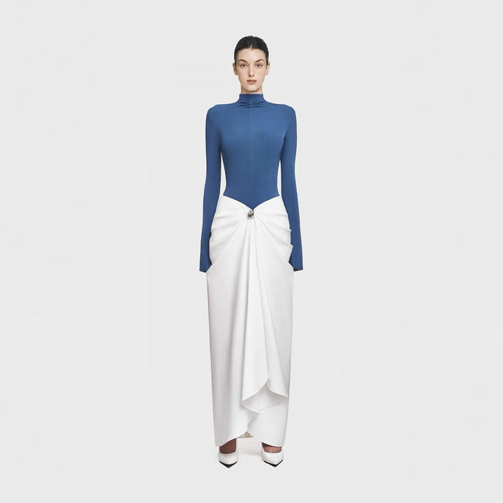THE ALABASTER ASYMMETRIC MAXI DRESS