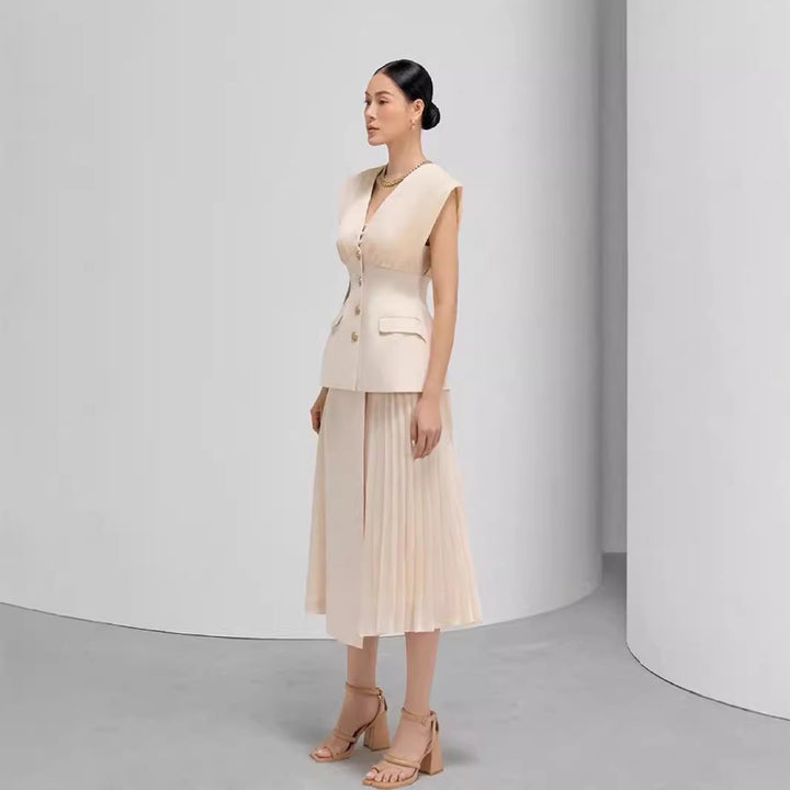 The Beatrice Peplum Midi