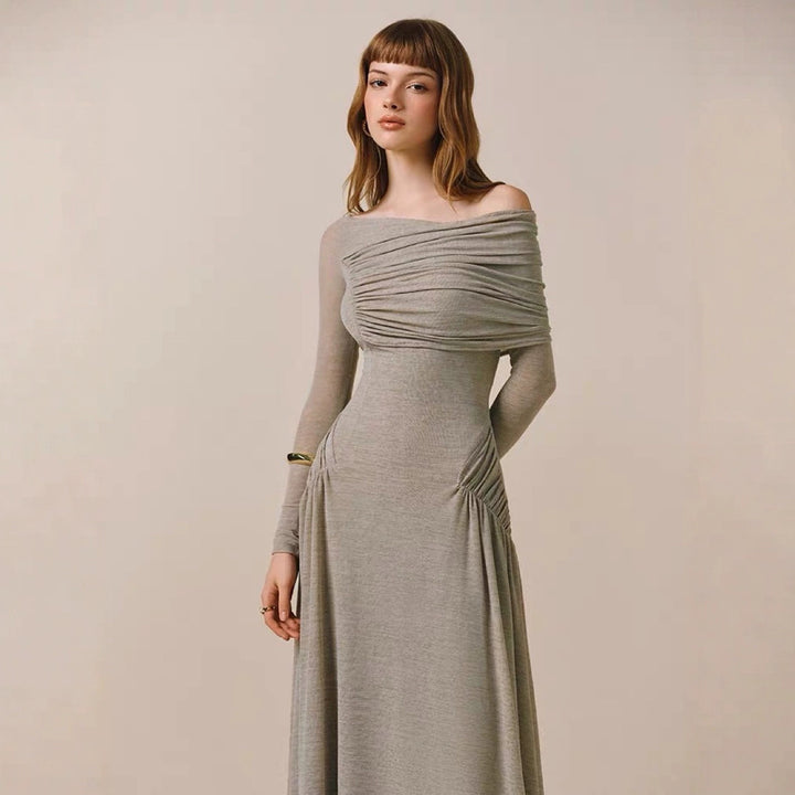 The Serenity Off-Shoulder Gown