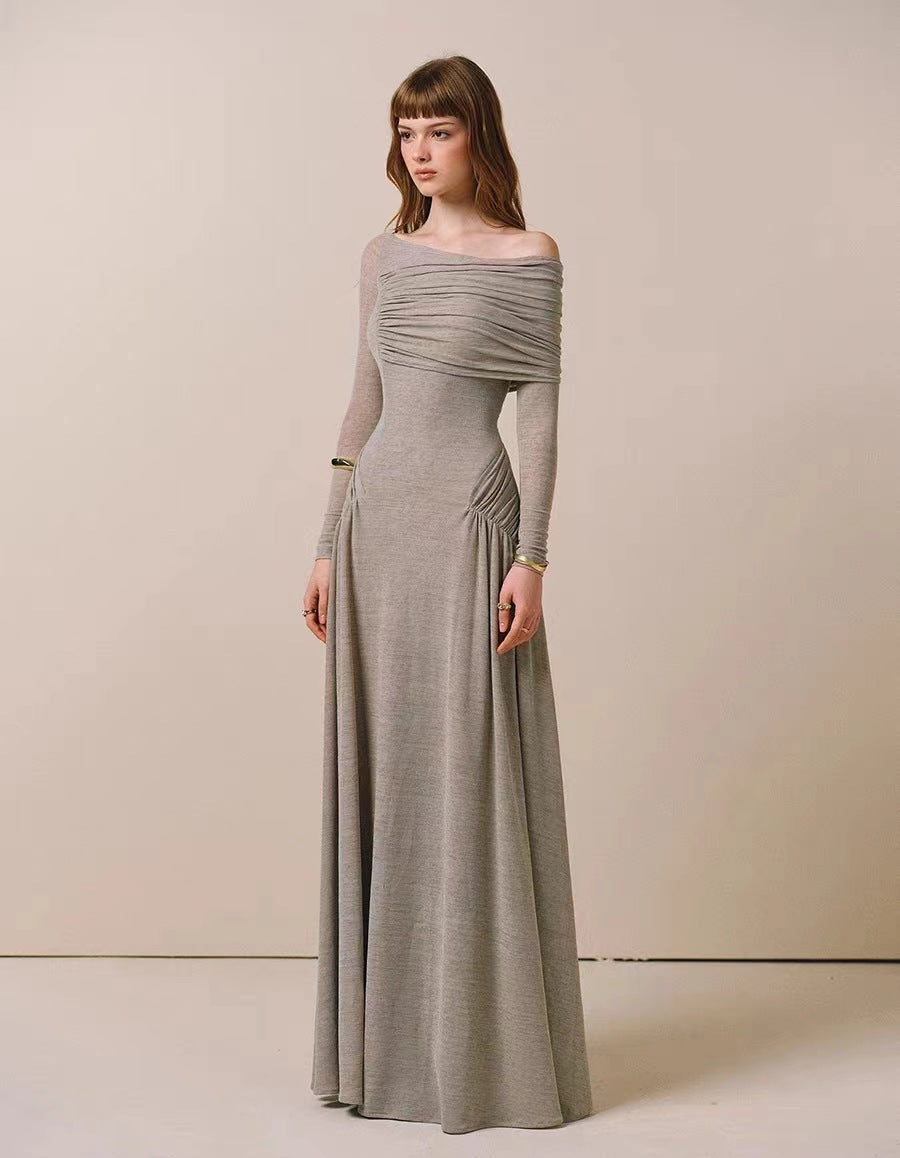 The Serenity Off-Shoulder Gown