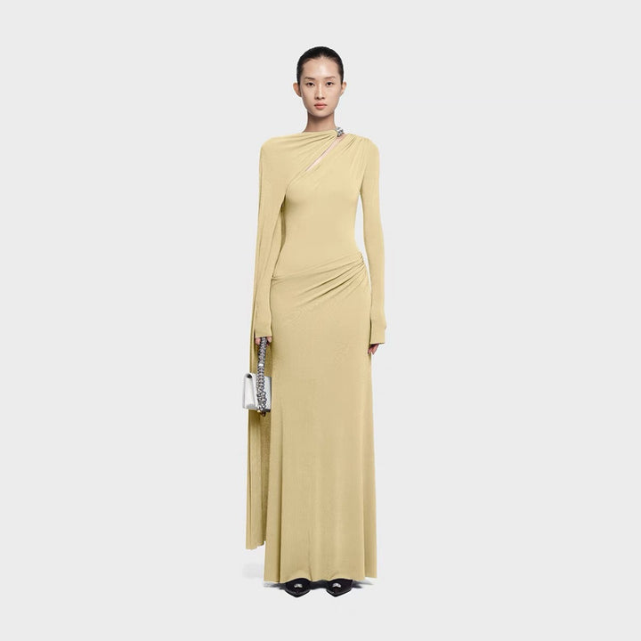 The Rosé Draped Maxi