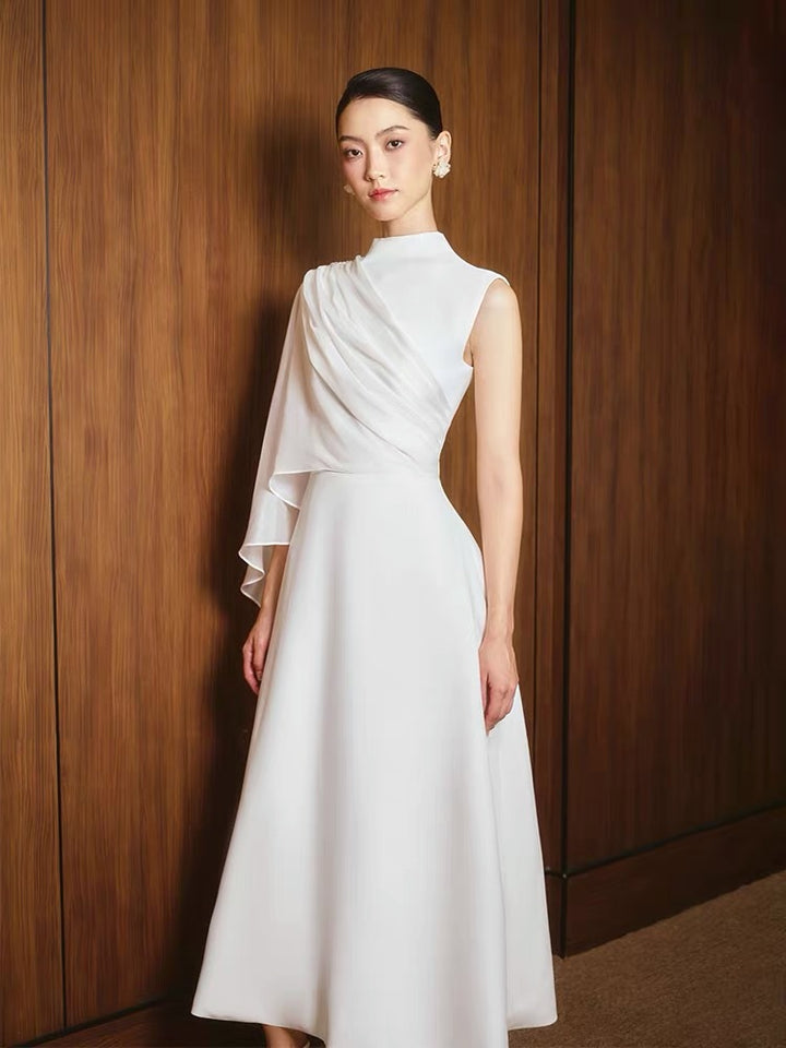 The Alabaster Asymmetric Midi