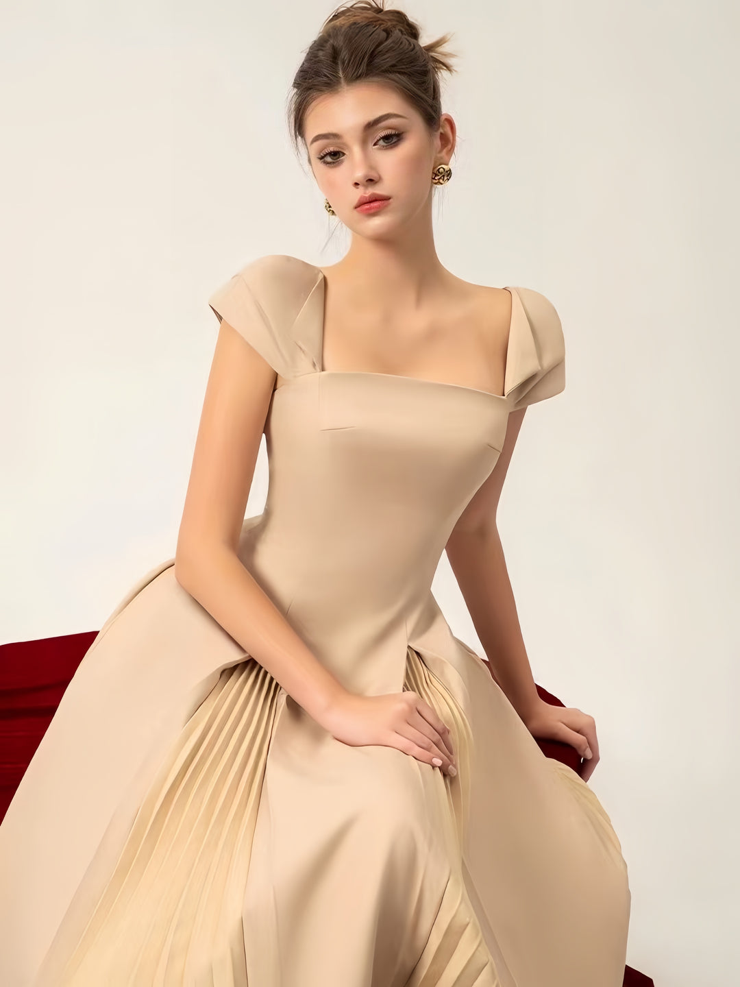 The Apricot Petal Tuxedo Mini