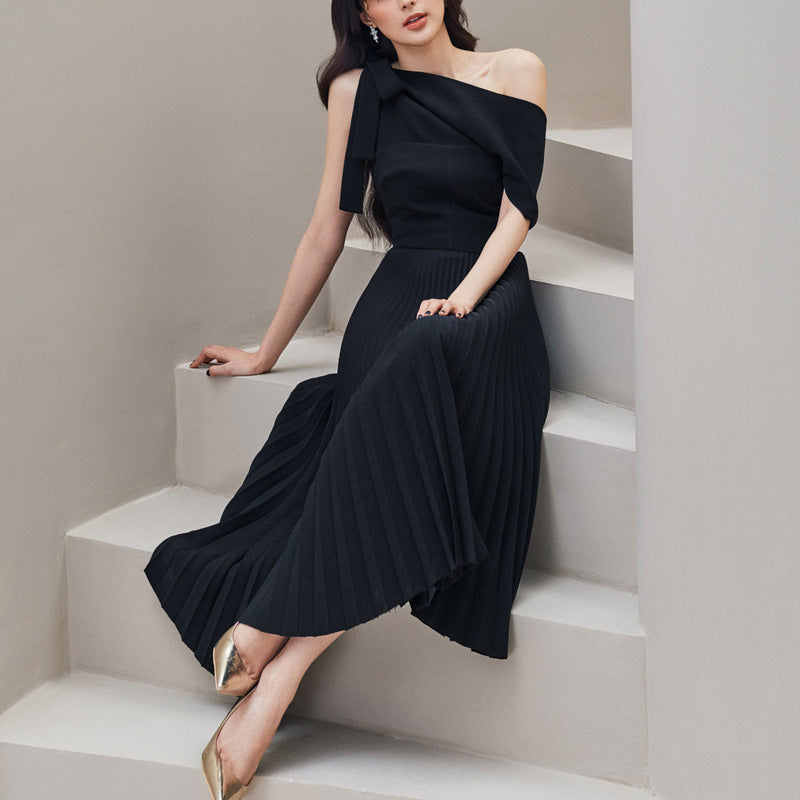 The Parisian One-Shoulder Midi
