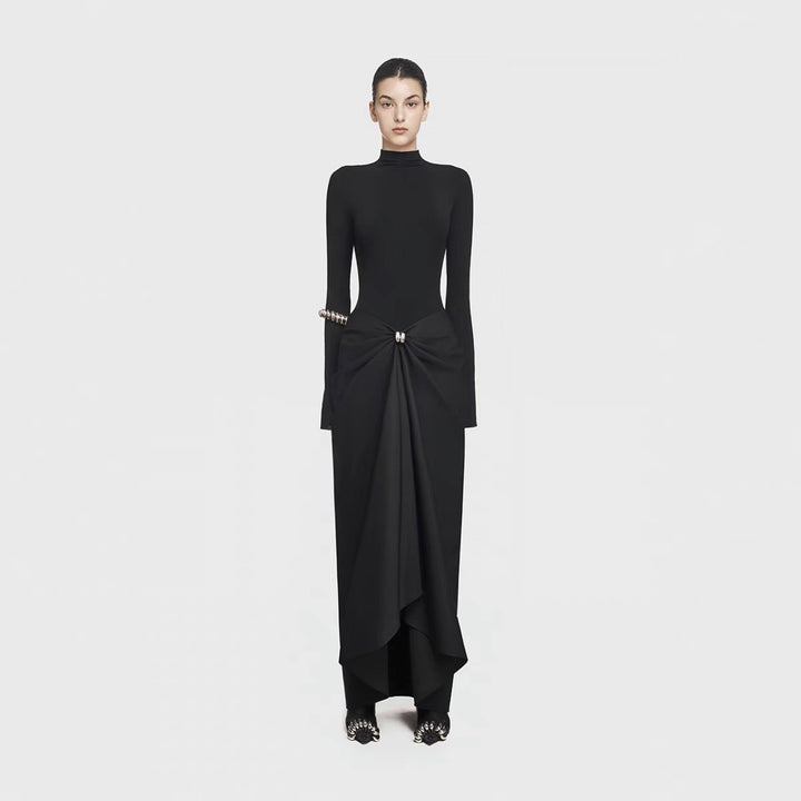 THE ALABASTER ASYMMETRIC MAXI DRESS
