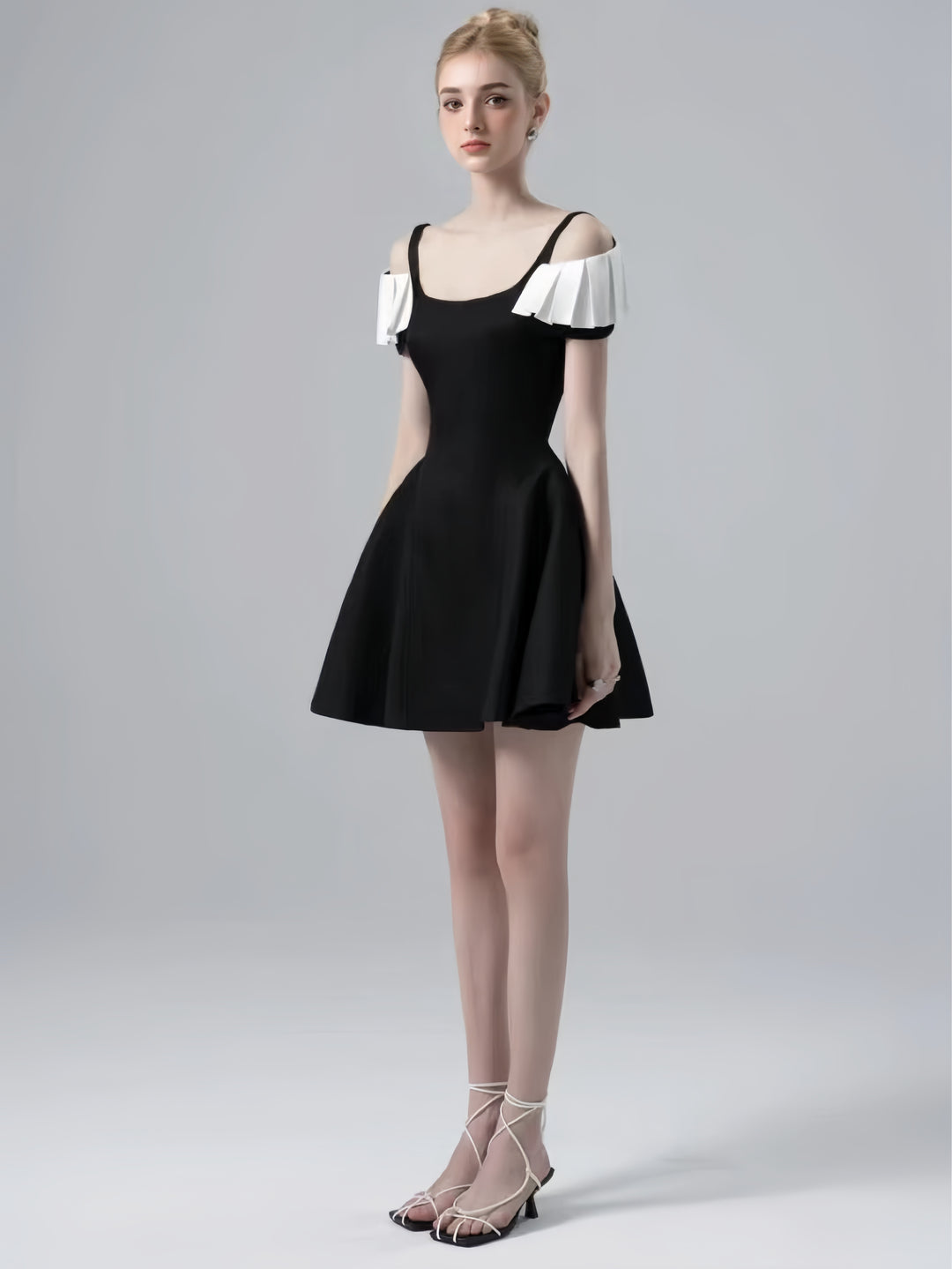 The Monochrome Petal Midi