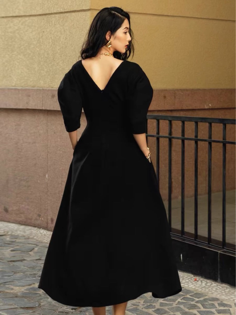 The Noir Chiffon Swing