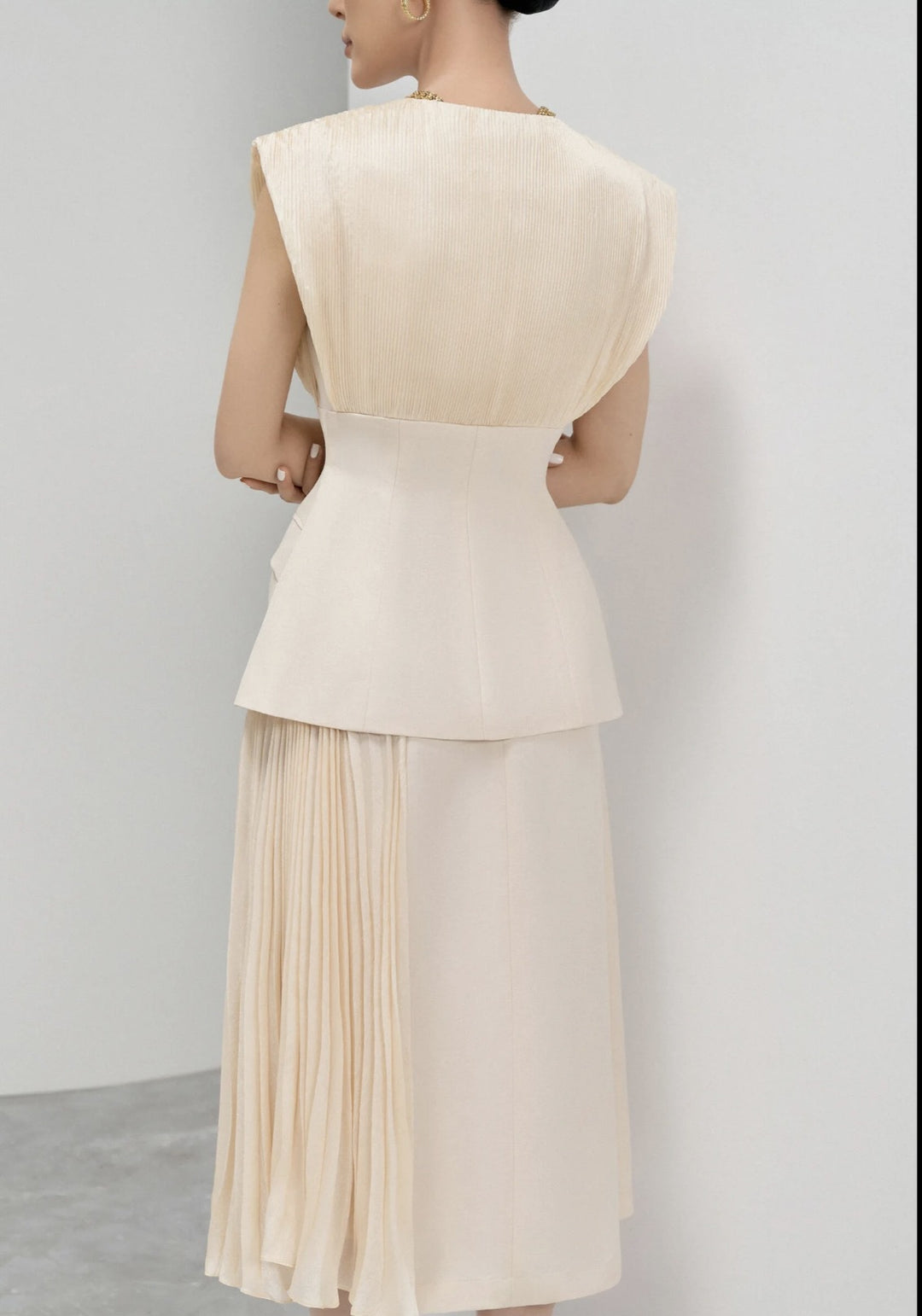 The Beatrice Peplum Midi