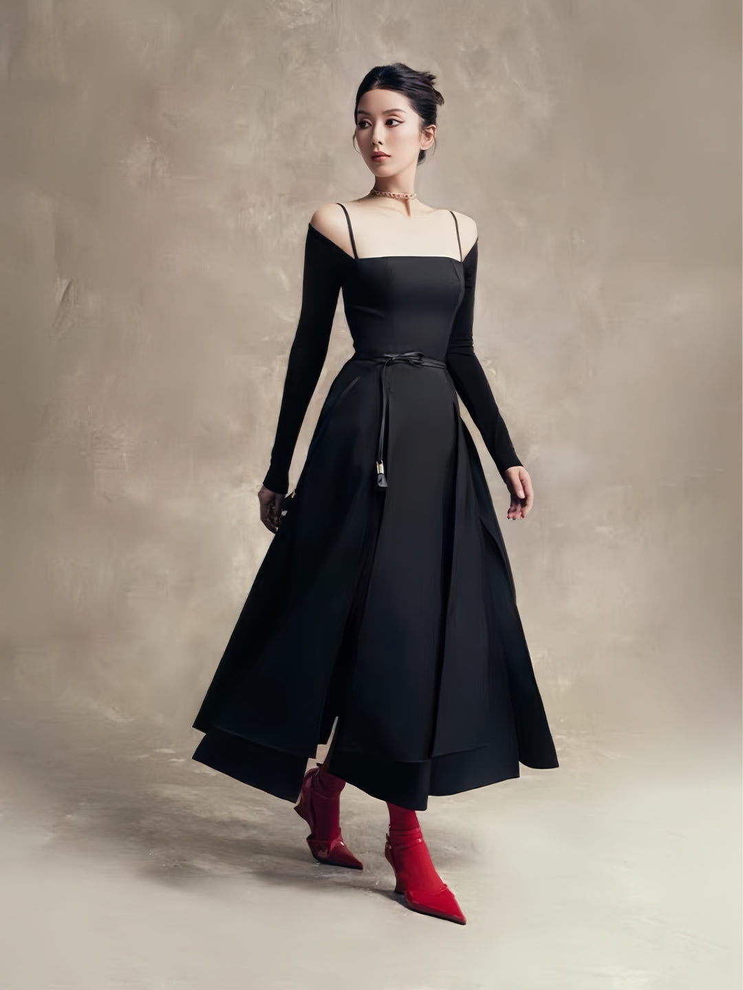 The Ruby Slit Gown