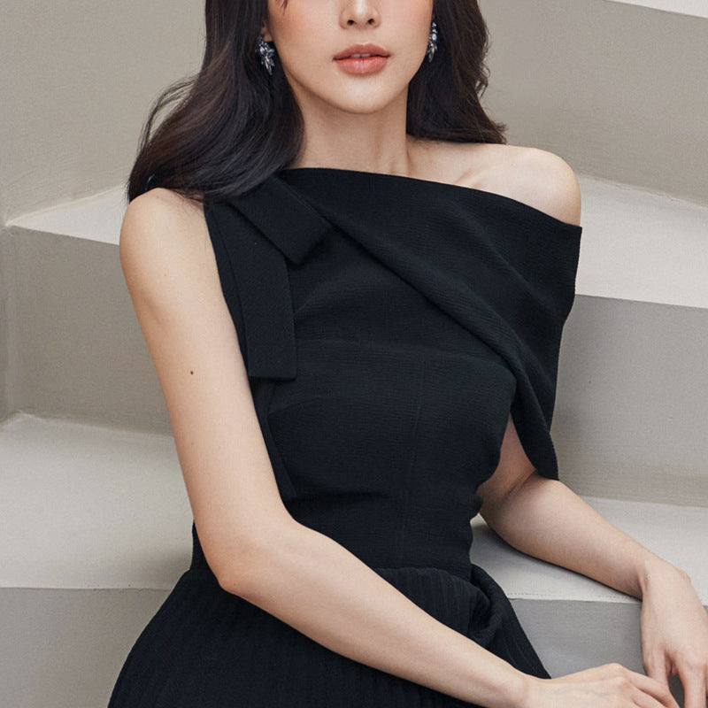 The Parisian One-Shoulder Midi