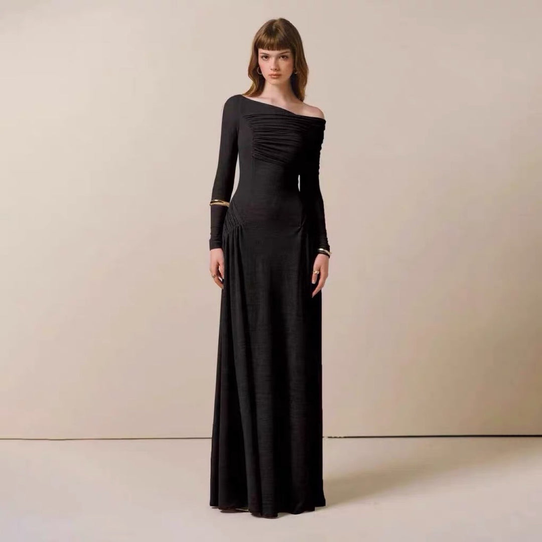 The Serenity Off-Shoulder Gown