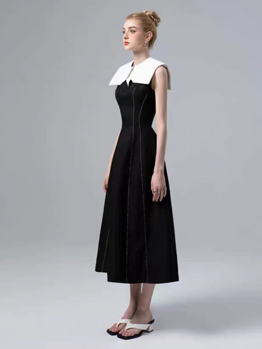 The Monochrome Cape Gown