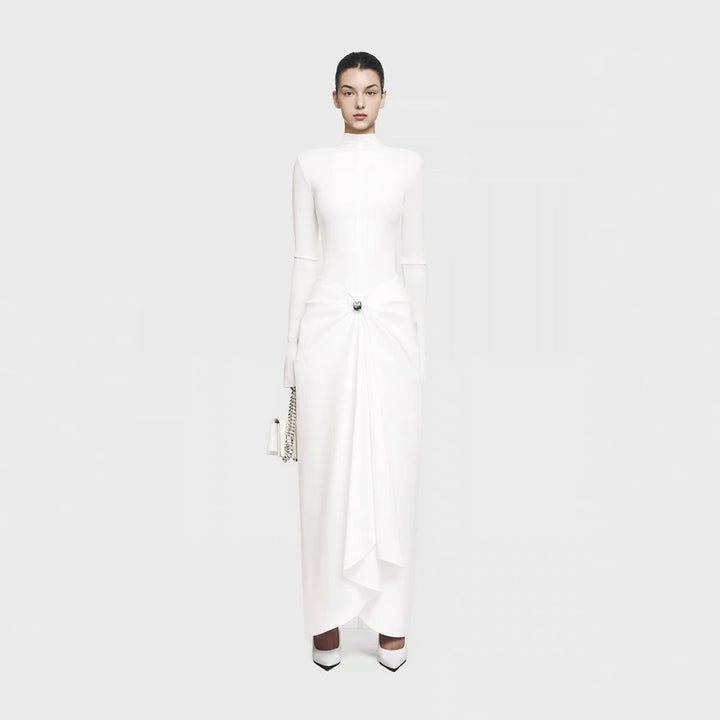 THE ALABASTER ASYMMETRIC MAXI DRESS