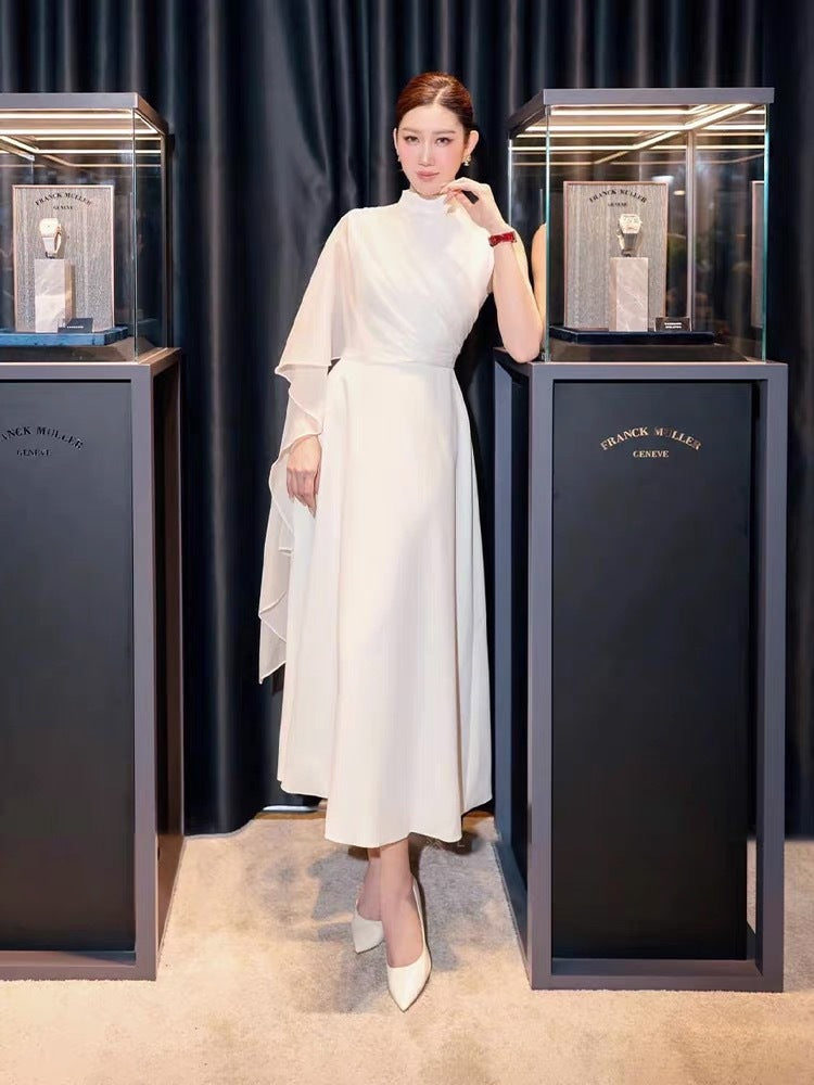 The Alabaster Asymmetric Midi