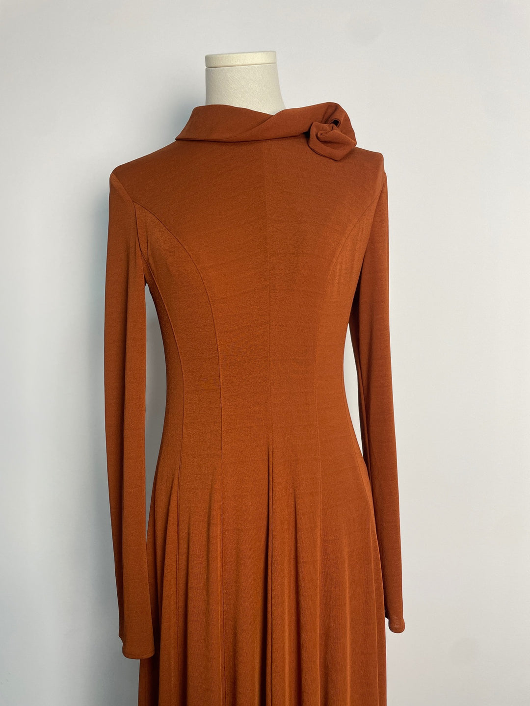 The Amber Pleated Gown
