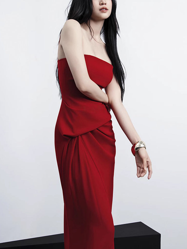 The Ruby Strapless Maxi