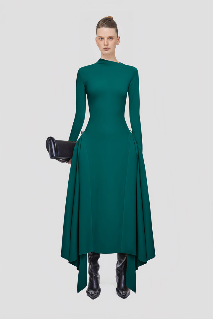 The Jade Asymmetric Gown