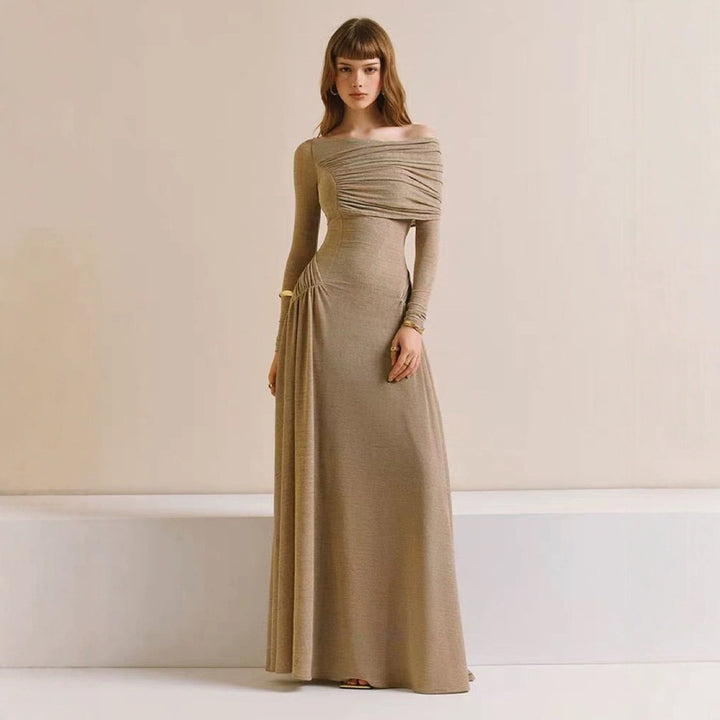 The Serenity Off-Shoulder Gown