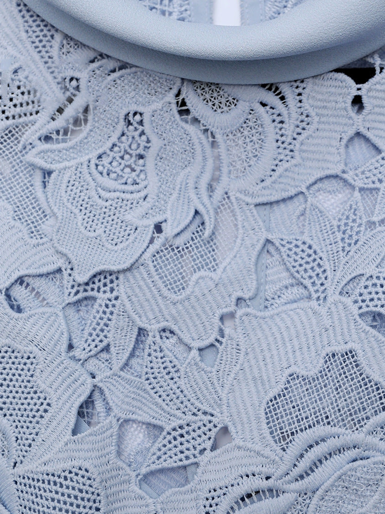 The Mist Blue Mermaid Gown