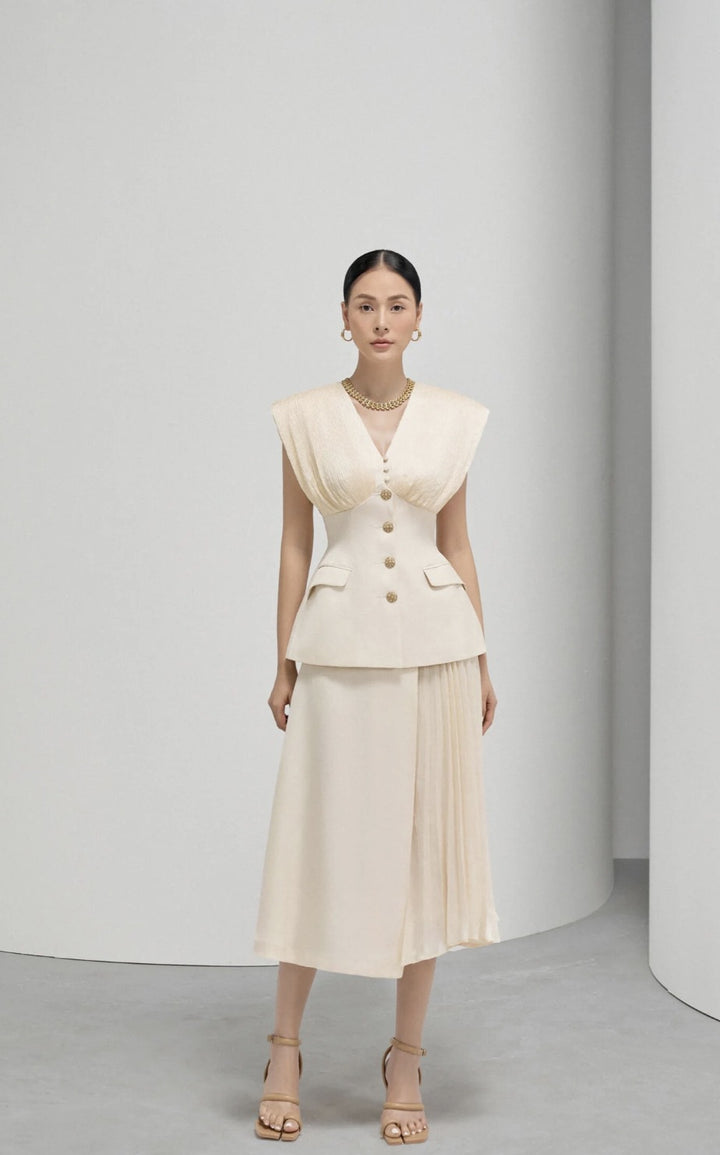 The Beatrice Peplum Midi
