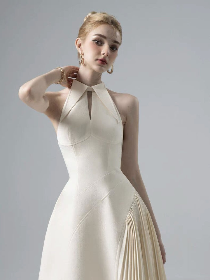 The Ivory Ripple Gown