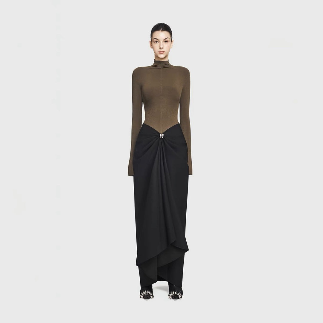 THE ALABASTER ASYMMETRIC MAXI DRESS