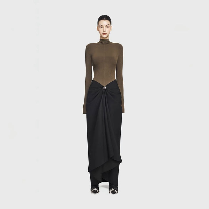 THE ALABASTER ASYMMETRIC MAXI DRESS