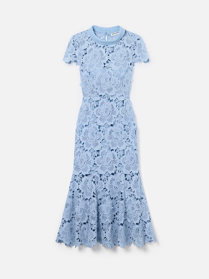 The Mist Blue Mermaid Gown