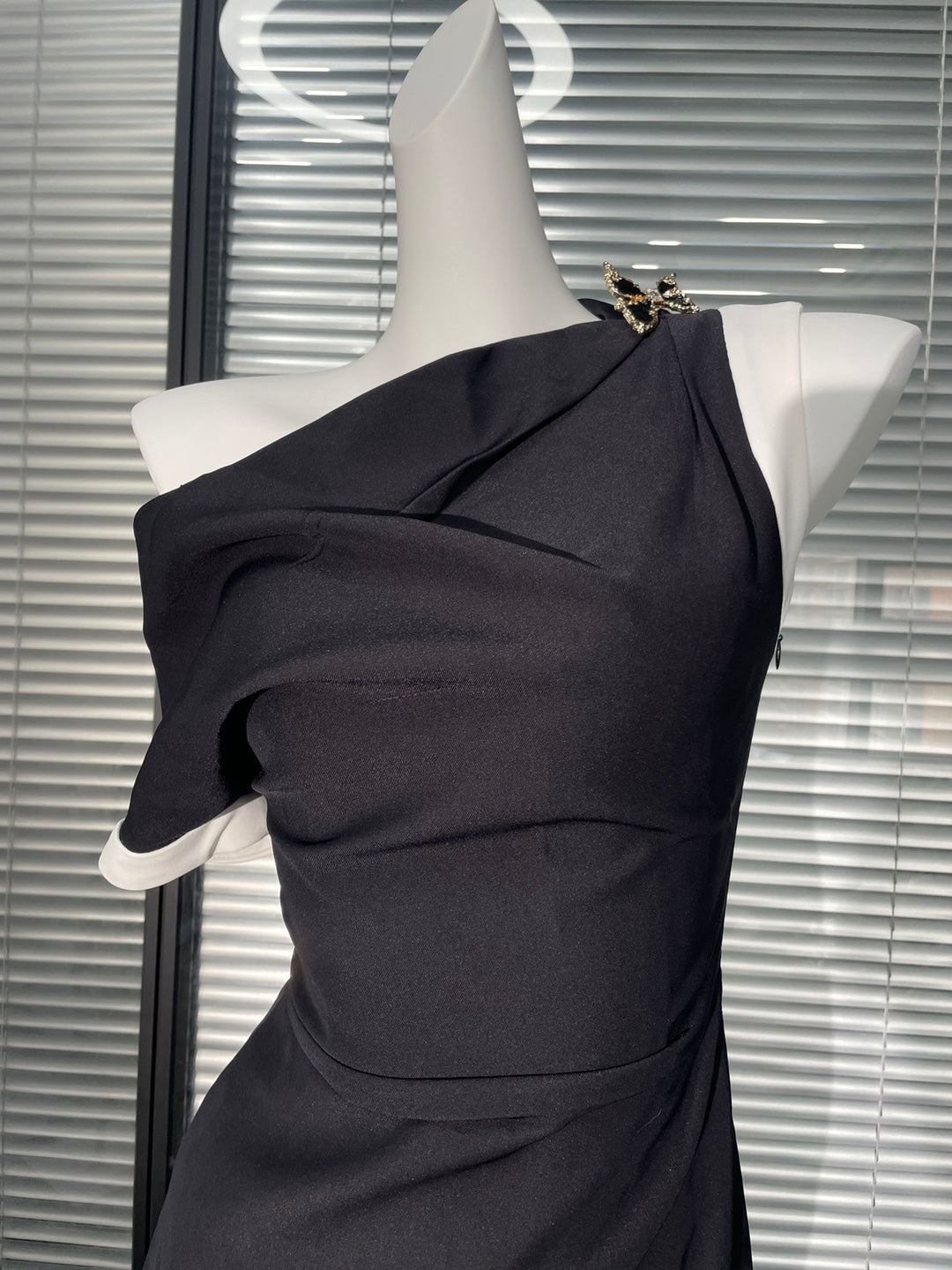 The Onyx Asymmetric Gown