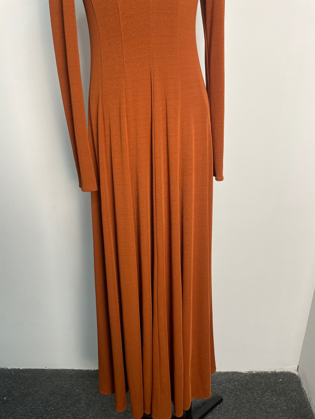 The Amber Pleated Gown