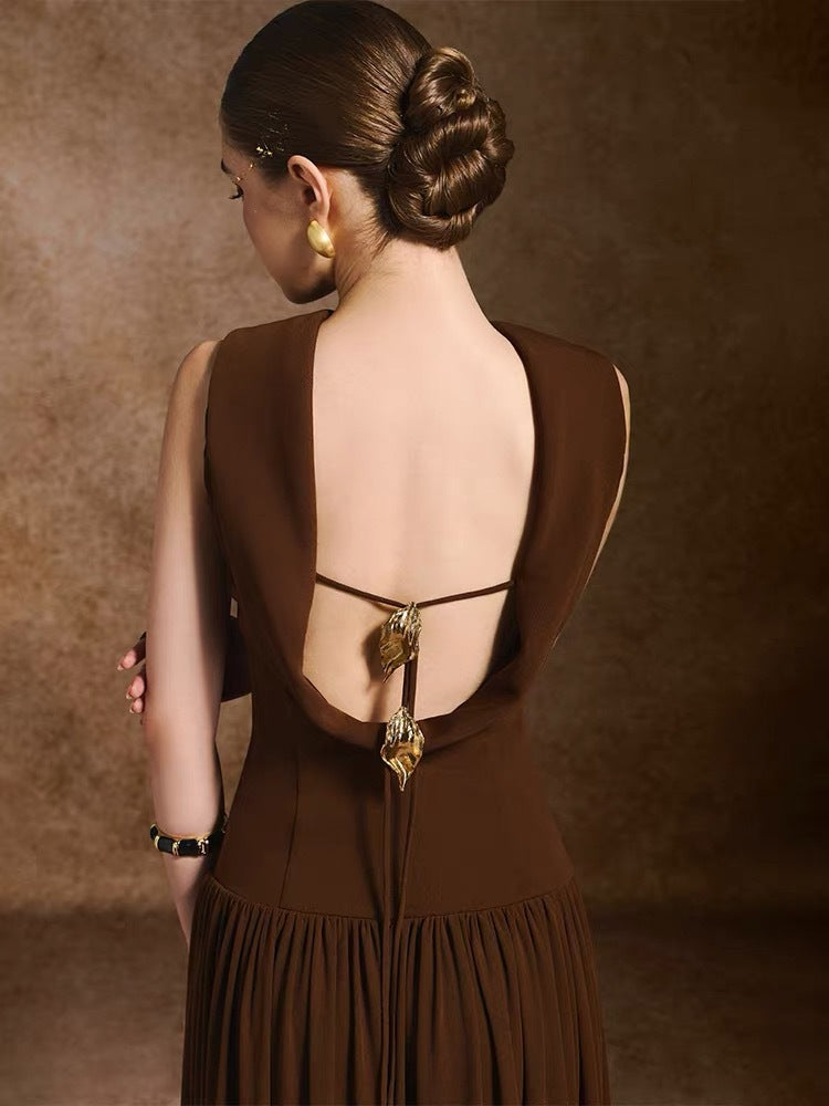 The Sienna High-Neck Midi