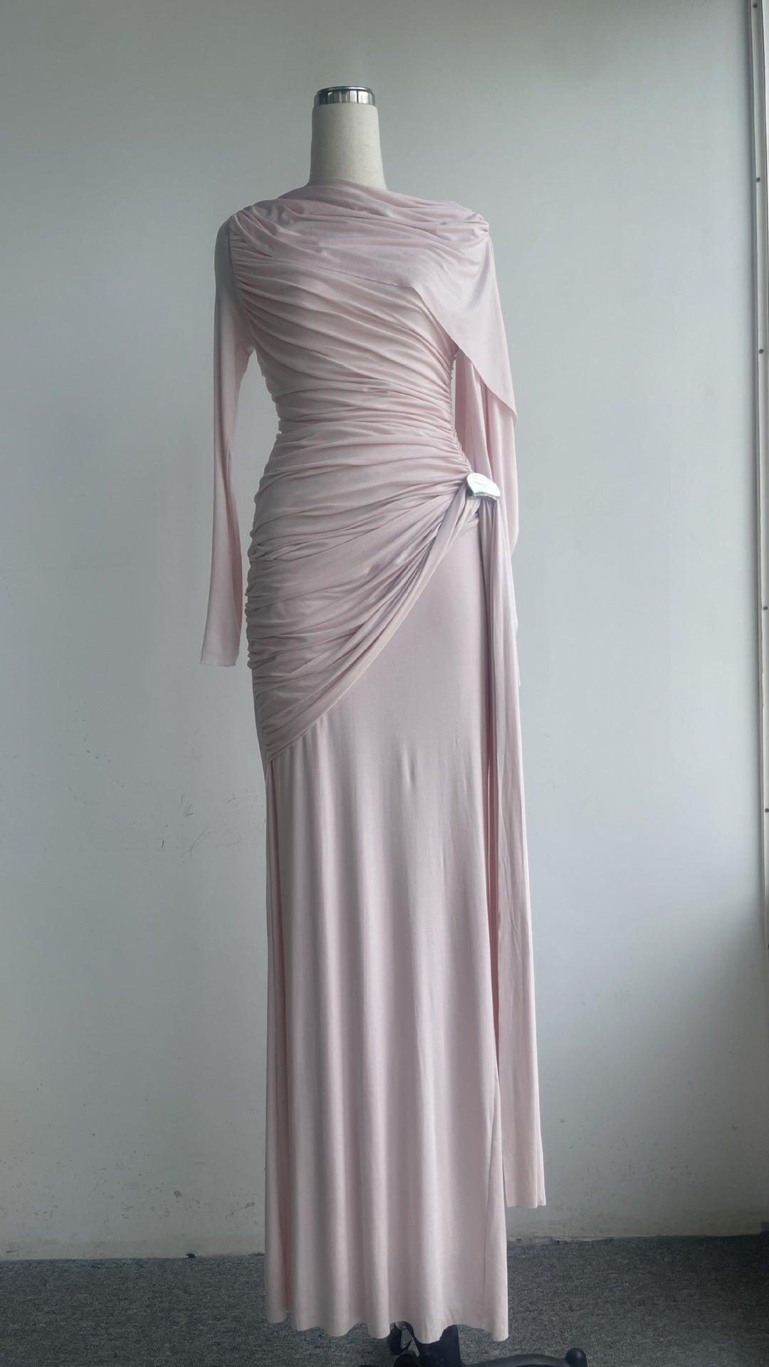 The Ethereal Rose Cape Gown