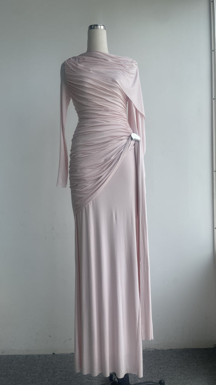 The Ethereal Rose Cape Gown