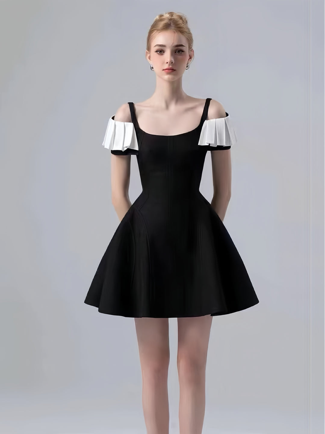 The Monochrome Petal Midi