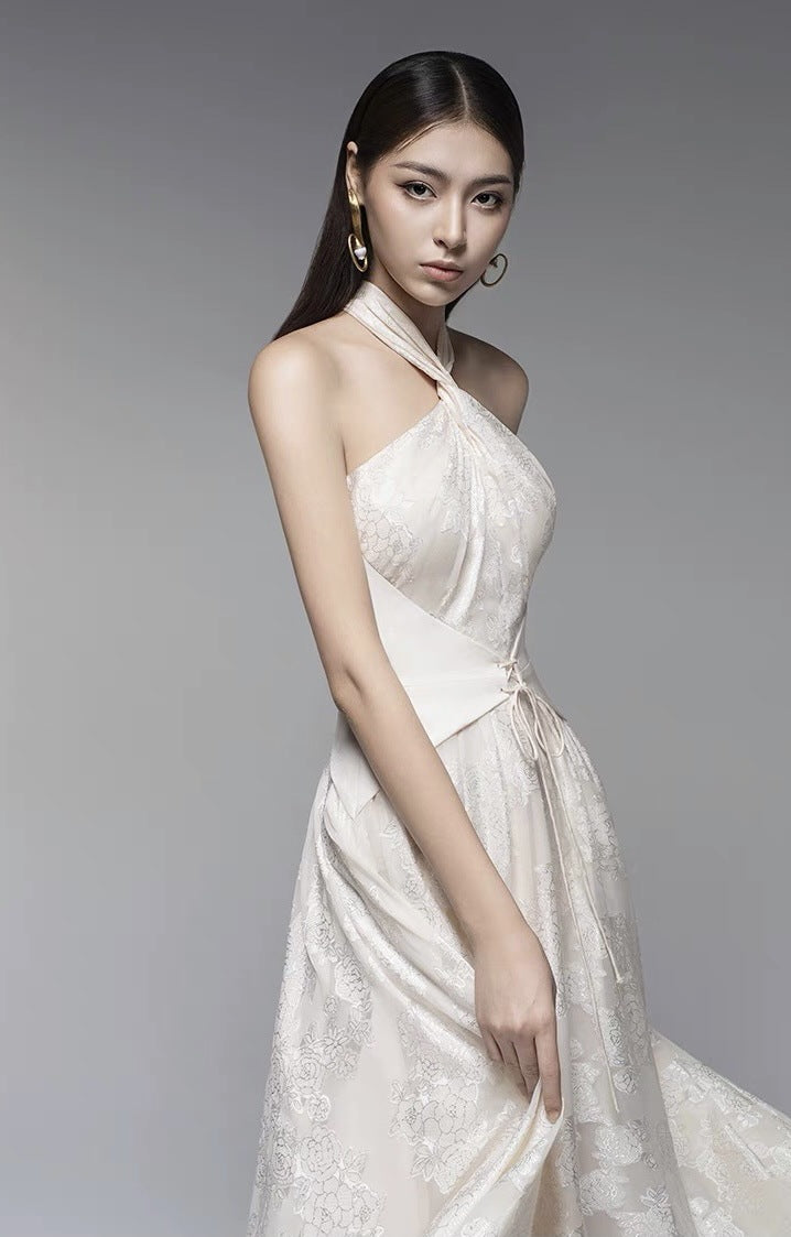 The Champagne Organza Gown