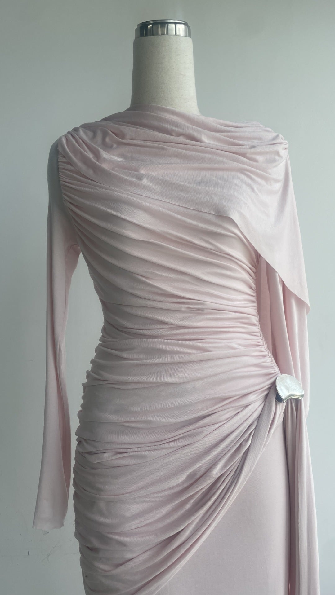 The Ethereal Rose Cape Gown