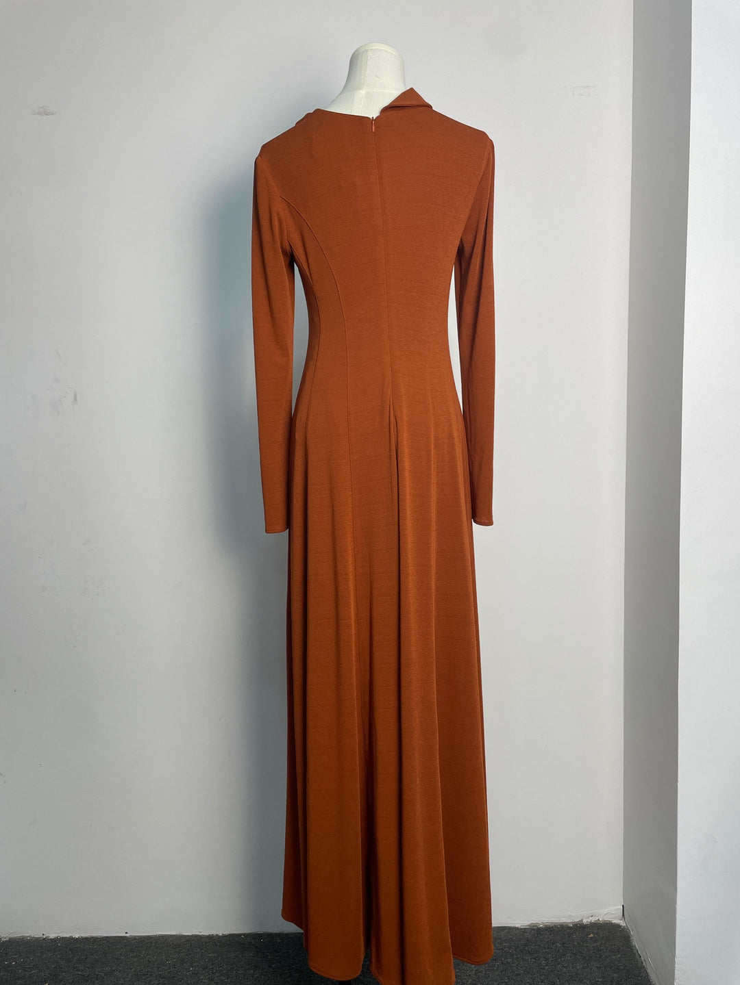 The Amber Pleated Gown