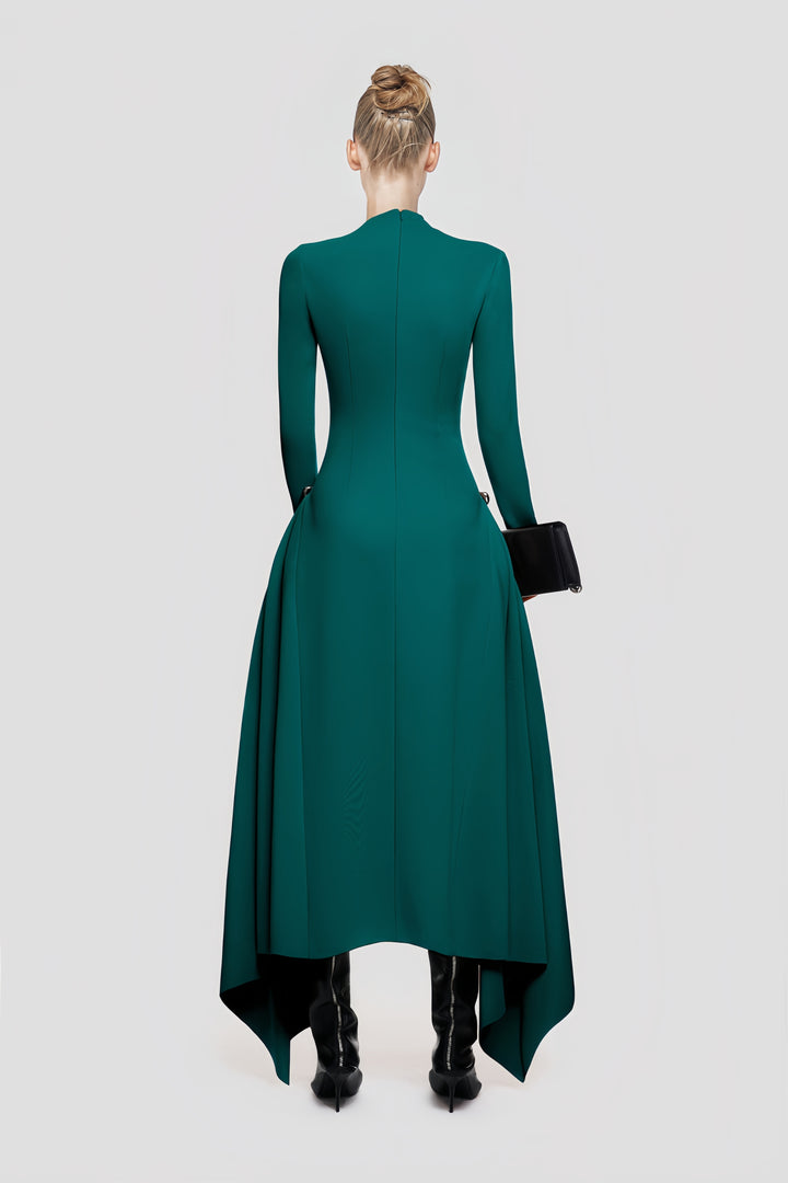 The Jade Asymmetric Gown