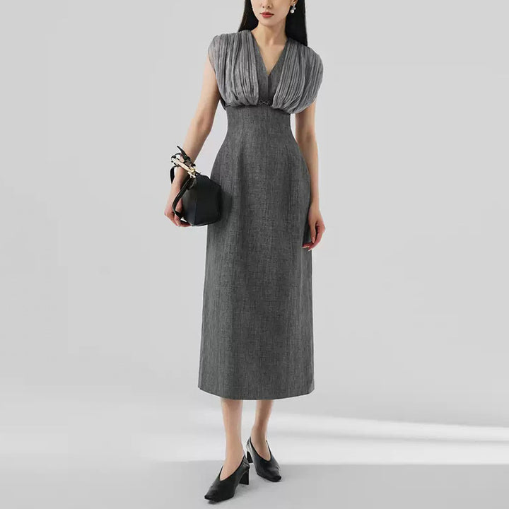 The Platinum Pleated Gown