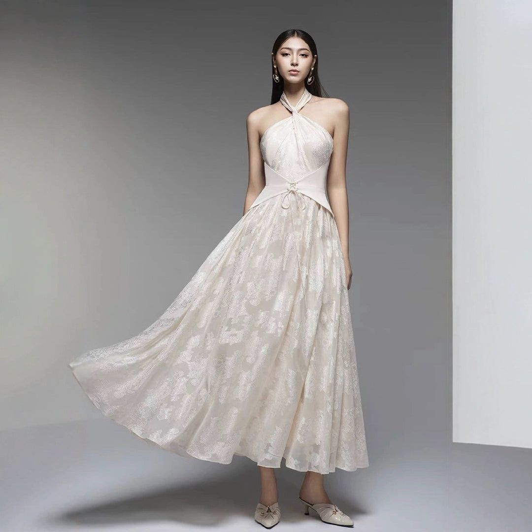 The Champagne Organza Gown