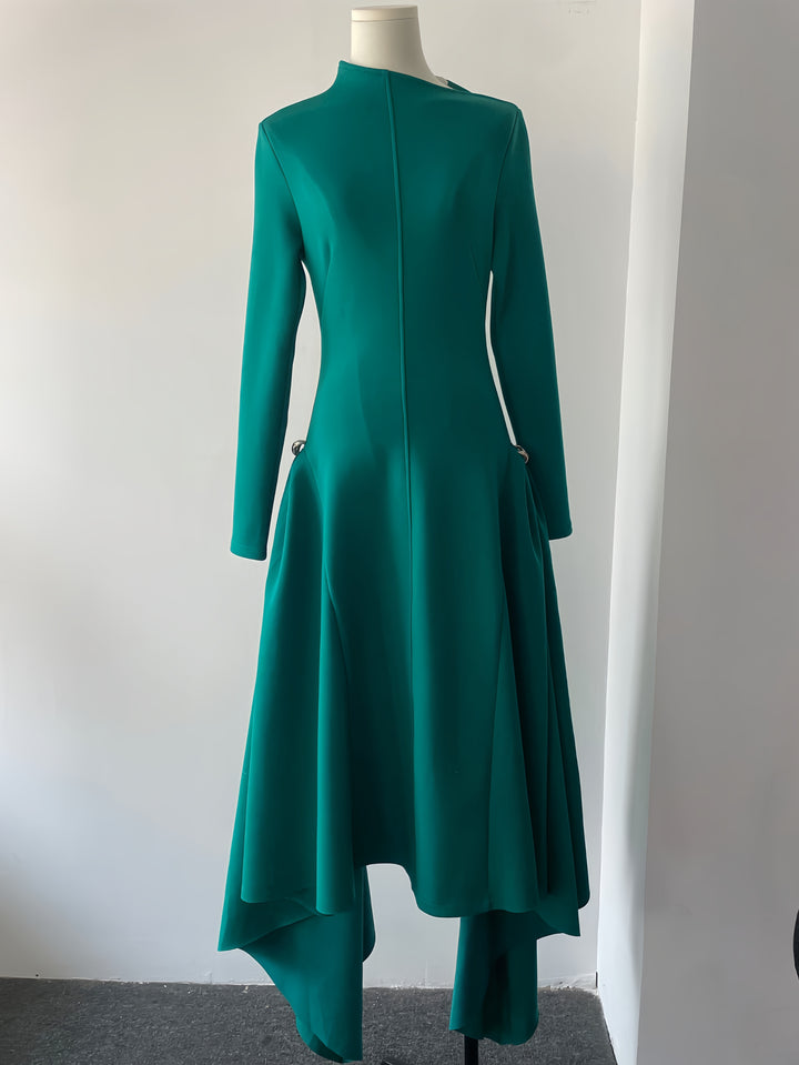 The Jade Asymmetric Gown